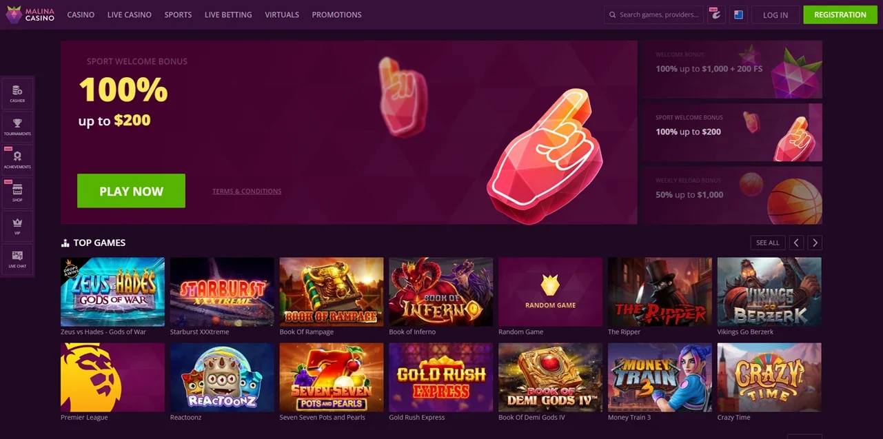 Malina Casino &eacute;lő kaszin&oacute; &ndash; val&oacute;di oszt&oacute;kkal HD k&ouml;zvet&iacute;t&eacute;sben